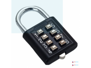 8 Digits Password Code Combination Padlock Zinc Alloy Suitcase for Luggage Travel Code Anti-thieft Lock Code Keyed Smart Lock