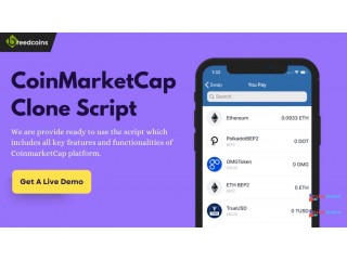 Hold your new quality services in CoinMarketCap Clone Script