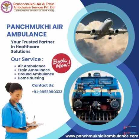 hire-reliable-panchmukhi-air-and-train-ambulance-services-in-patna-with-bed-to-bed-transfer-big-0