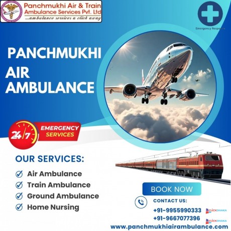 take-trusted-panchmukhi-air-and-train-ambulance-services-in-ranchi-with-capable-medical-team-big-0