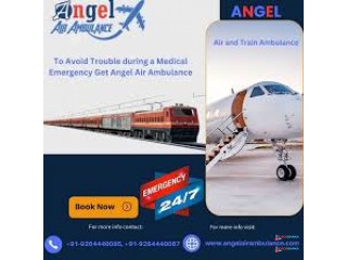 Air and Train Ambulance Services in Patna Anytime available on duty