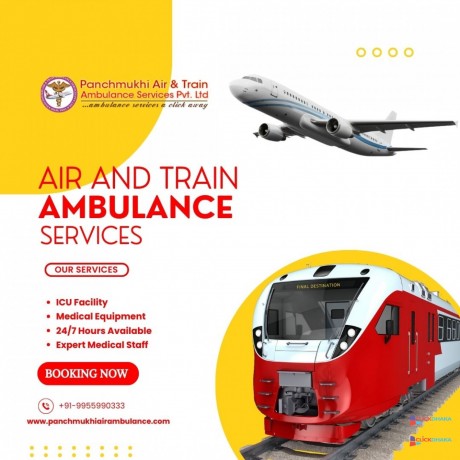 hire-risk-free-air-and-train-ambulance-services-in-gorakhpur-by-panchmukhi-big-0