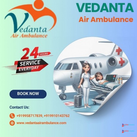 take-vedanta-air-ambulance-service-in-siliguri-with-the-finest-medical-device-at-an-affordable-rate-big-0