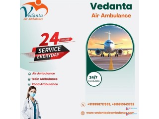 Hire Medical Support Vedanta Air Ambulance Service in Bhubaneswar at Genuine Price