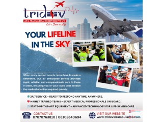 Tridev Air Ambulance Ranchi | 24/7 Emergency Medical Air Transport