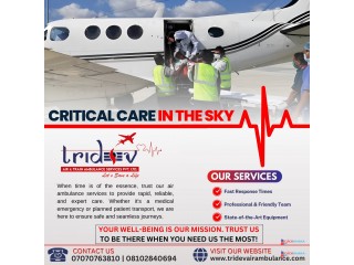 ICU-Equipped Air Ambulance by Tridev Air Ambulance Services in Kolkata: Ready for You