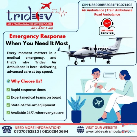 reliable-bed-to-bed-icu-transport-by-tridev-air-ambulance-services-in-ranchi-big-0