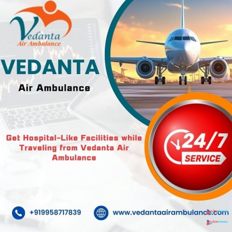 hire-vedanta-air-ambulance-service-in-indore-with-the-latest-medical-equipment-at-an-affordable-cost-big-0