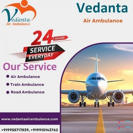 book-vedanta-air-ambulance-service-in-bagdogra-with-healthcare-at-minimum-price-big-0