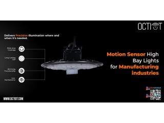 Motion Sensor High Bay Lights for Manufacturing Industries