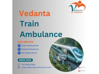 Vedanta Train Ambulance Service in Jammu Guarantees Safe and Tension-Free Transportation for Patients over Long Distances