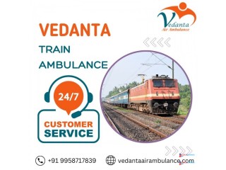 Book Train Ambulance Service in Kolkata with Vedanta for Safe and Quick Patient Transfer