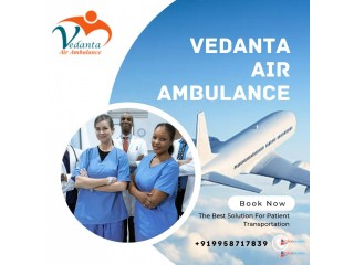 Select Air Ambulance from Varanasi with Hi-class Medical Aid by Vedanta