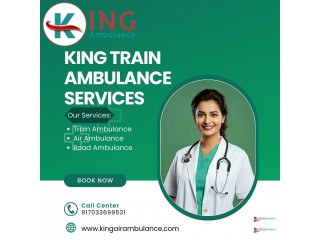 Hire King Train Ambulance Service in Guwahati with all medical facilities