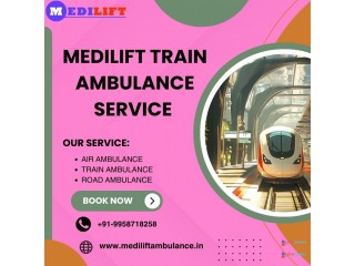 Book Medilift Train Ambulance in Silchar with best medical treatment