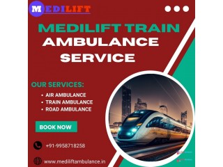 Get Medilift Train Ambulance in Indore for quick injured patient transfer