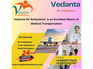 Vedanta Air Ambulance Services in Imphal gives excellent services to patients