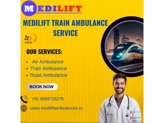 Medilift Train Ambulance Service in Silchar provides Patients with Healthier Transfer Services