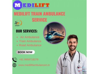 Medilift Train Ambulance in Siliguri provides Help in healthier Emergency Transfer