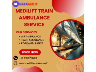 Medilift Train Ambulance in Bhopal is a best option for Long-distance Transfer