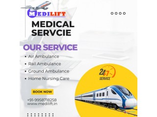 Medilift Train Ambulance Services in Kolkata is saving lives while traveling