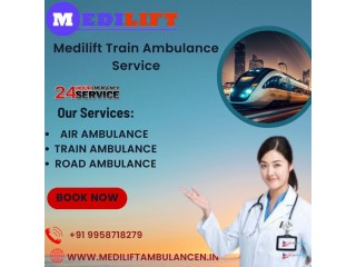 Medilift Train Ambulance in Ranchi is the very best patient transport services