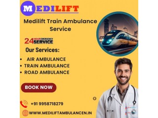 Medilift Train Ambulance in Kolkata is the no 1 medical transportation services