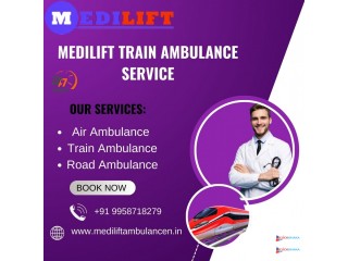 Medilift Train Ambulance in Delhi provides Full Safety during Transfer