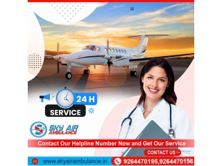 Use Air Ambulance in Patna with Certified Medical Crew by Sky