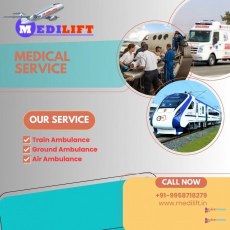 medilift-train-ambulance-in-patna-offers-comfortable-travel-to-patients-big-0