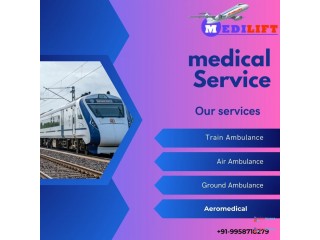 Medilift Train Ambulance in Ranchi provides Transfer services at a Low Cost