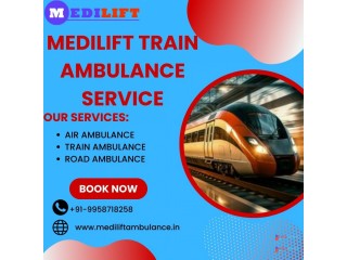 Medilift Train Ambulance in Bhopal provides the best doctor treatment to Transport Patients