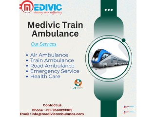 Contact us easily for Medivic Train Ambulance Service in Ranchi