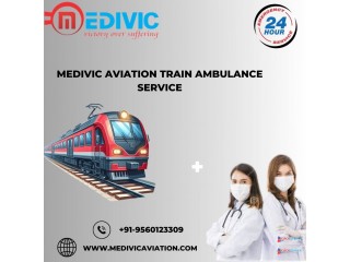 Medivic Aviation Train Ambulance Service in Guwahati provides safe travel to the patient