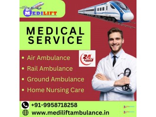 Book the Medilift Train Ambulance service in Ranchi for protected Patient shifting