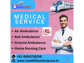 Choose Medilift Train Ambulance to relocate Patients in Kolkata safely