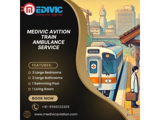 Medivic Aviation Train Ambulance Services in Ranchi are staffed with paramedics and emergency medical technicians