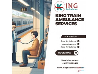 King Train Ambulance in Kolkata is available 24/7 for emergency transportation