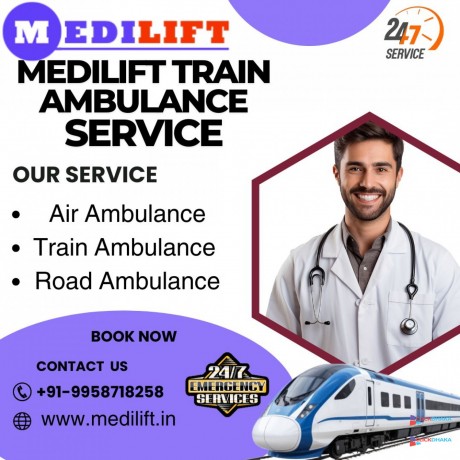 medilift-train-ambulance-in-dibrugarh-offers-services-at-exceptionally-low-price-big-0