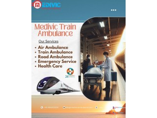 Medivic Train Ambulance Service in Mumbai is equipped with a professional medical