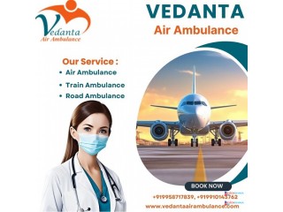 Hire the Classy Vedanta Air Ambulance Service in Siliguri with a Modern ICU Facility at a Minimal Cost