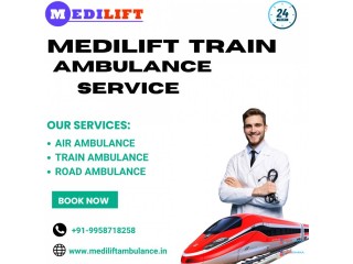 The Medilift Train Ambulance Service in Jamshedpur Guarantees Safety