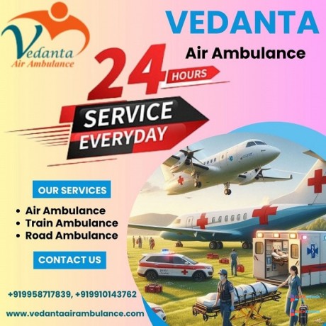 hire-vedanta-air-ambulance-services-in-ahmedabad-with-the-best-healthcare-facility-big-0