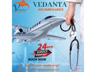 Take Comfortable Patient Transfer Air Ambulance Service in Cooch Behar by Vedanta