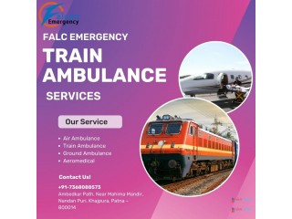 Rides are provided by FALC Emergency Train Ambulance in Patna without compromising care