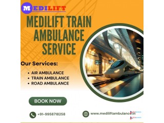 Medilift Train Ambulance in Jamshedpur is the best choice for long-distance transfers