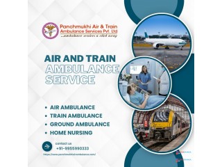 Book High-Technology  Air and Train Ambulance Services in Udaipur by Panchmukhi