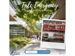 FALC Emergency Train Ambulance in Patna provides the Highest Level of Comfort