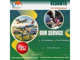 Take Vedanta Air Ambulance Service in Jammu with Advanced Medical Equipment at Affordable Price