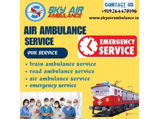 Feel Comfortable and Safe with the Sky Train Ambulance in Ranchi